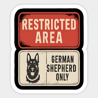 Funny German Shepherd Dad Dog Lover Vintage Sticker